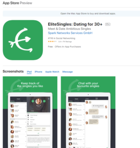 EliteSingles.ca rating by apple store