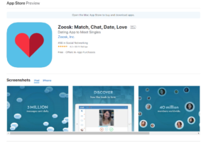 zoosk rating by apple